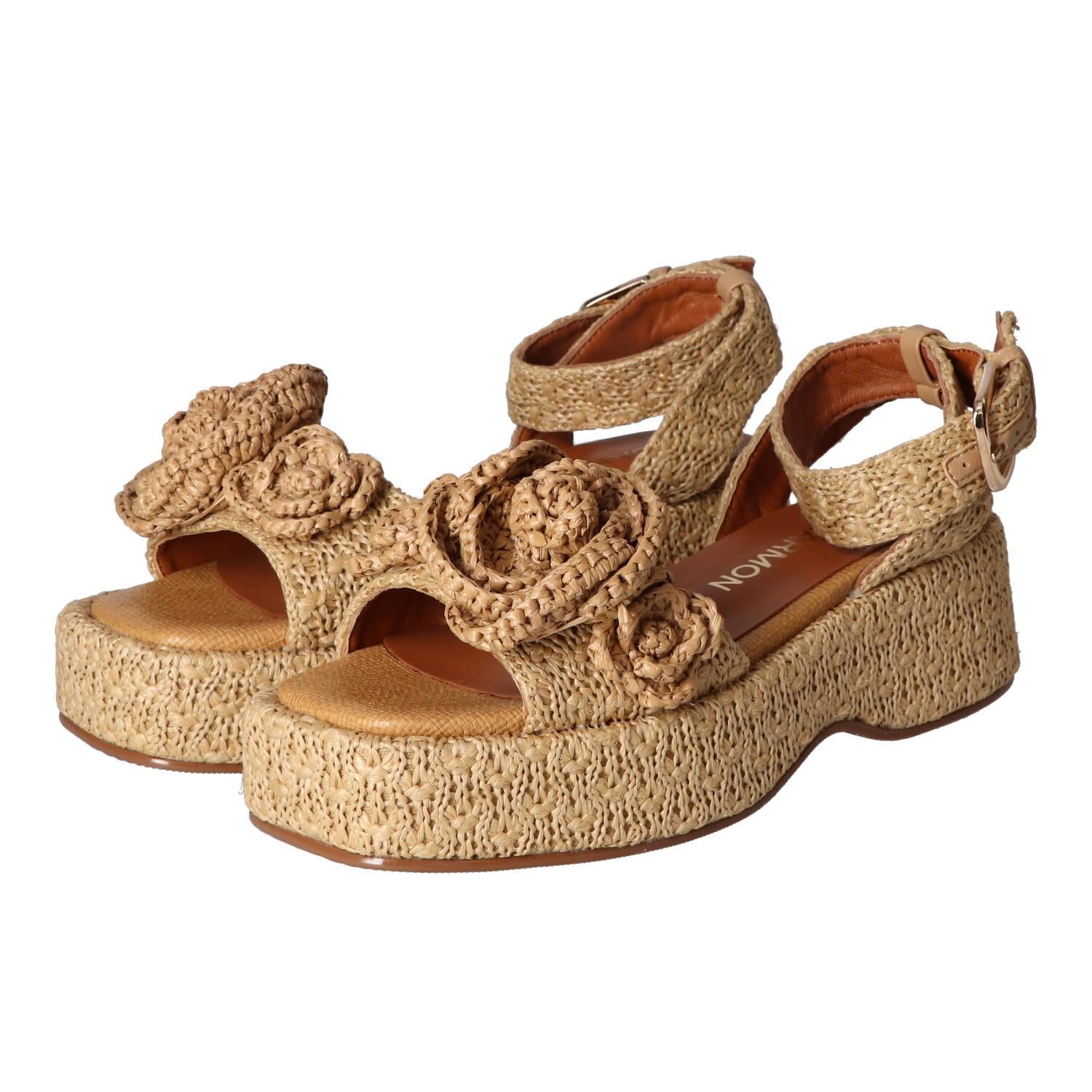 Sandales, beige clair