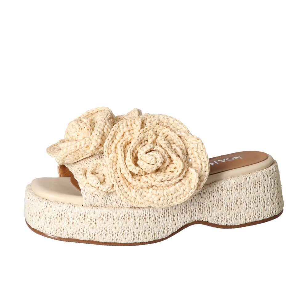 Mules, blanc cassé