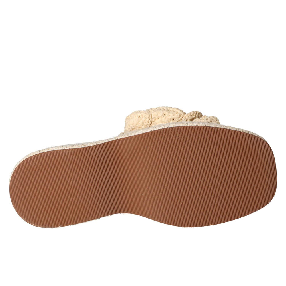 Mules, blanc cassé