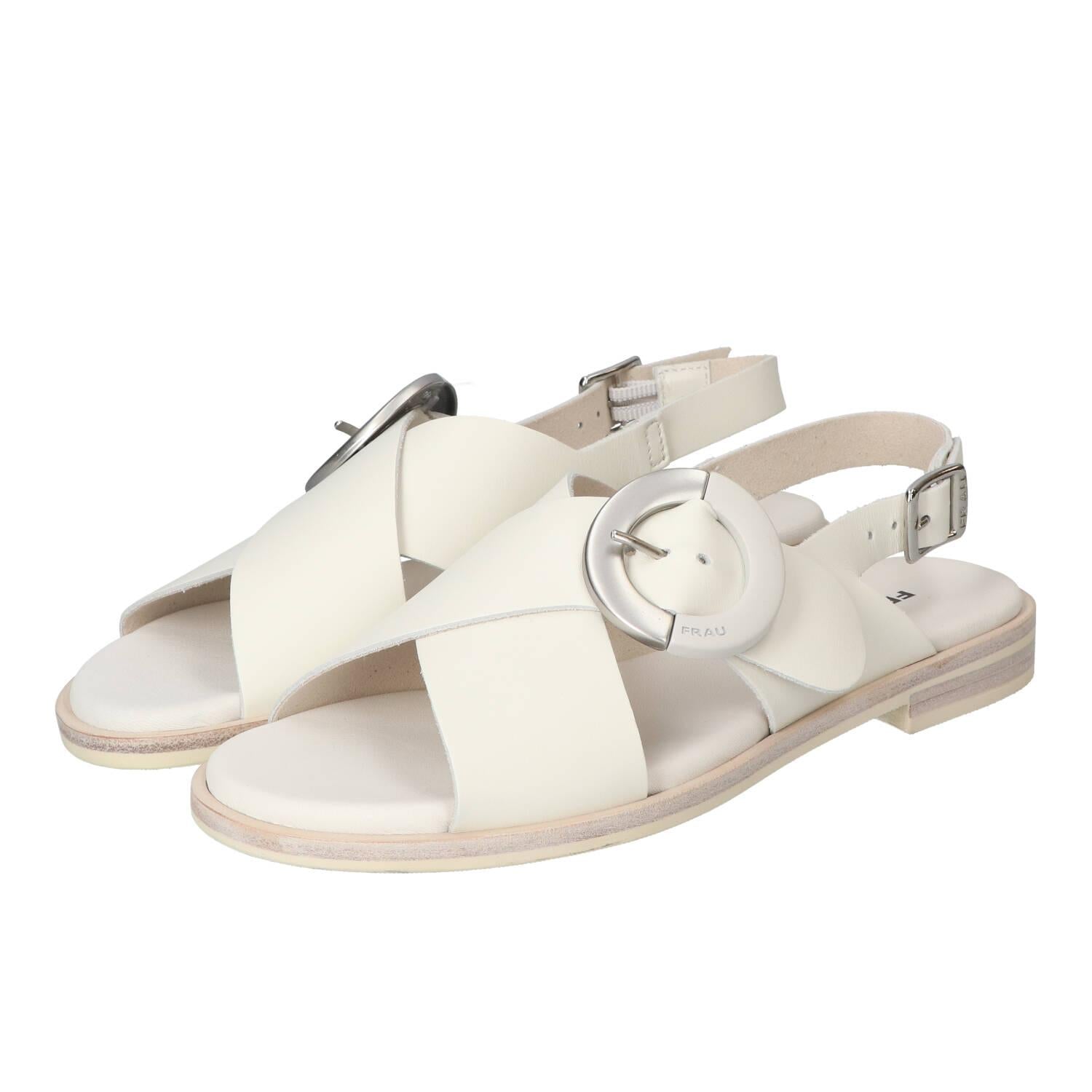 Sandales, blanc cassé