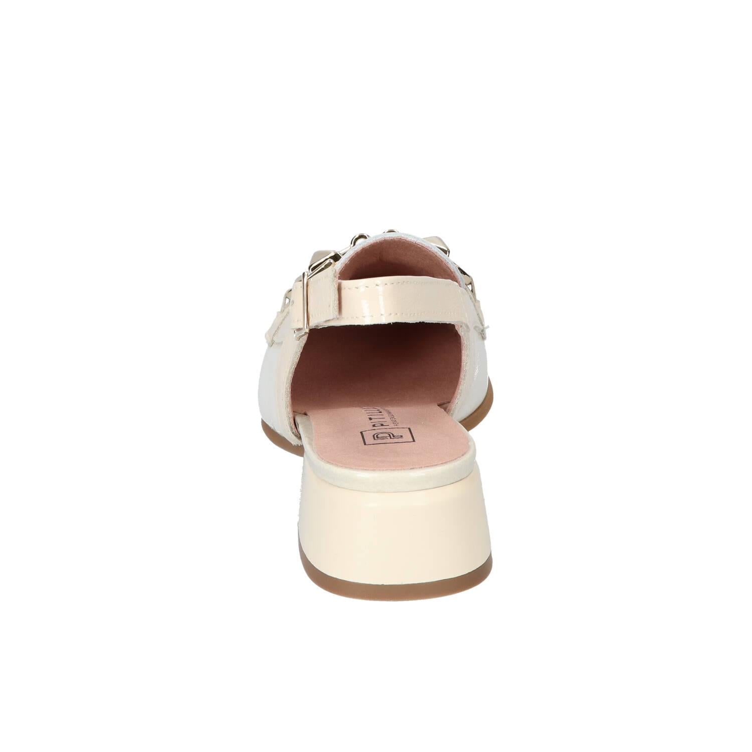 Slingback, blanc