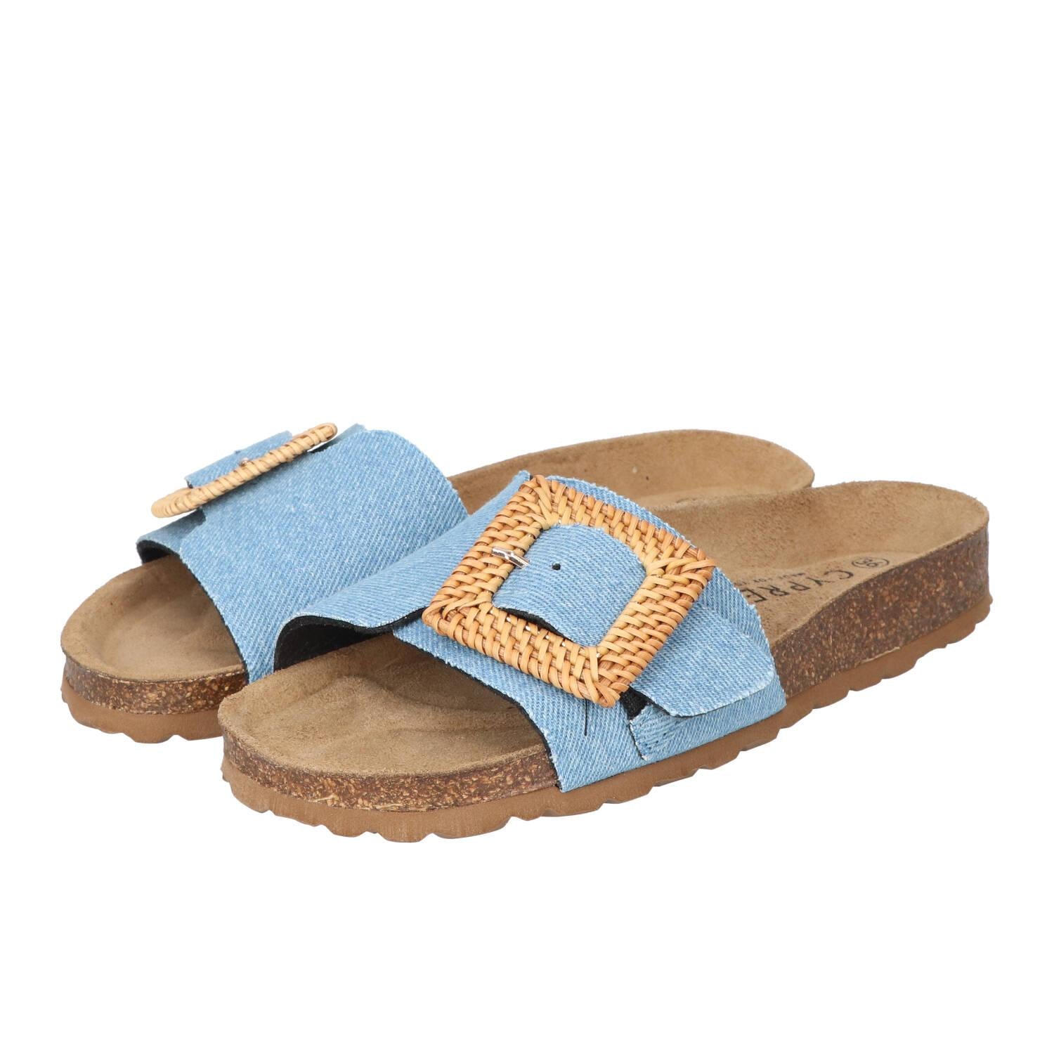 Slippers, Blauw