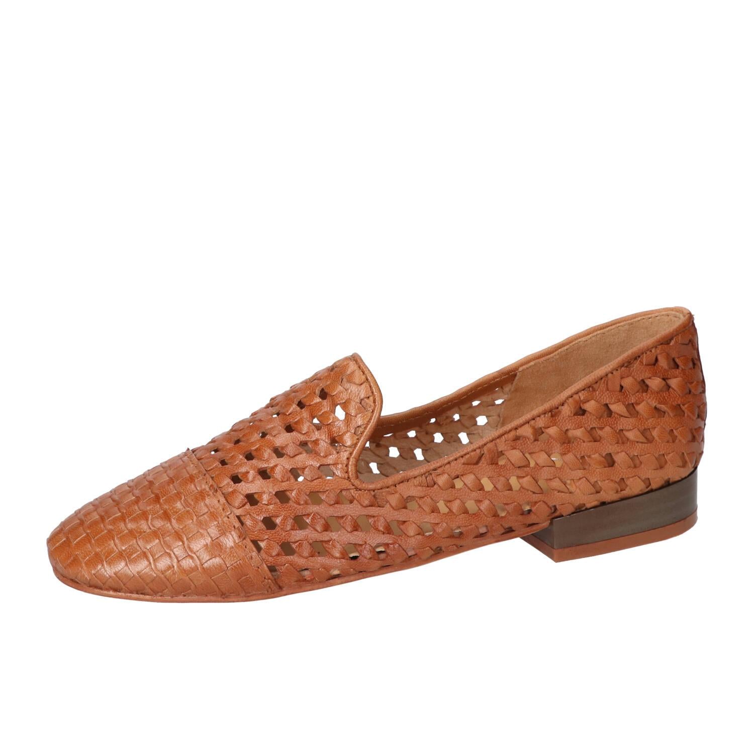 Chaussures à enfiler, Cognac