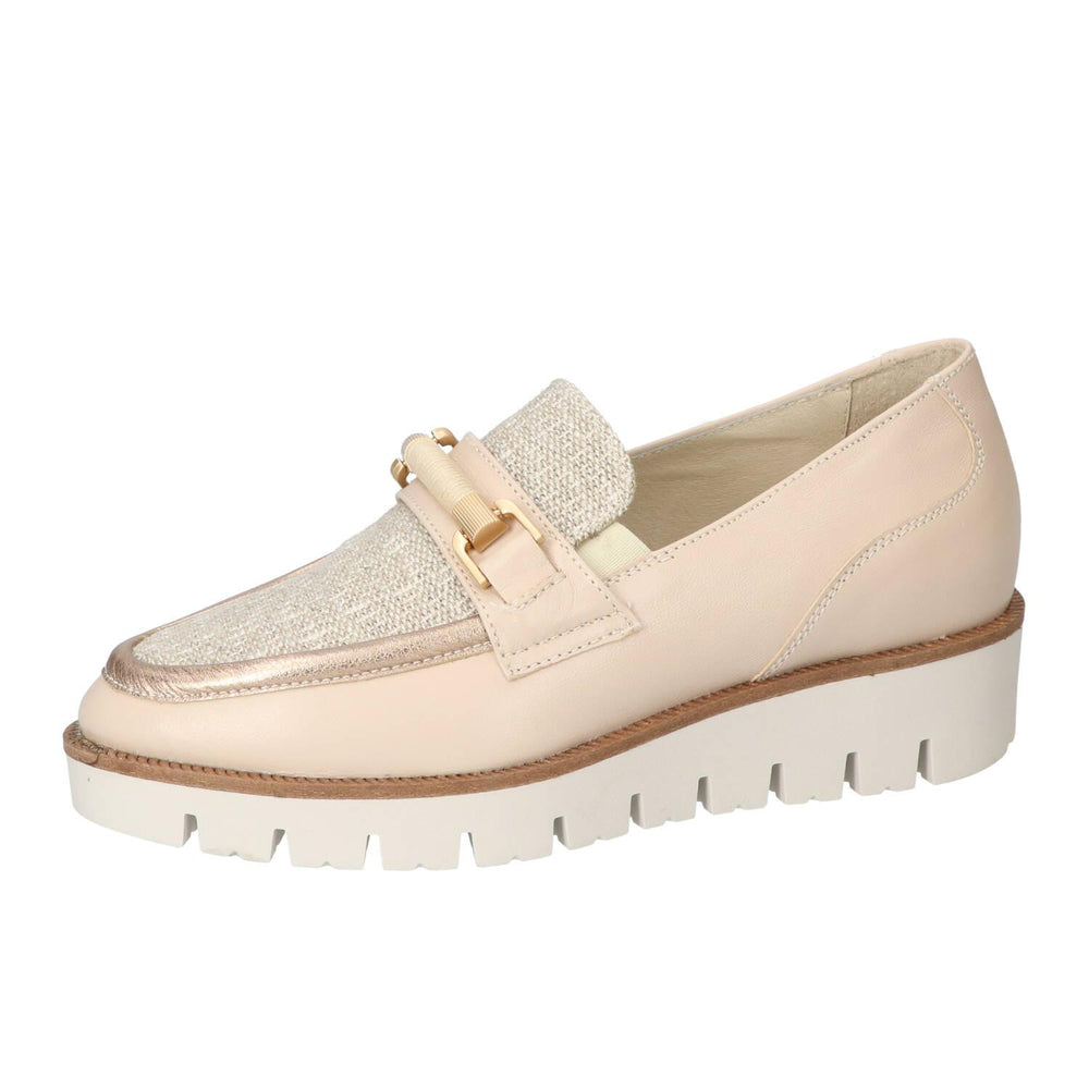 Chaussures à enfiler, Beige clair