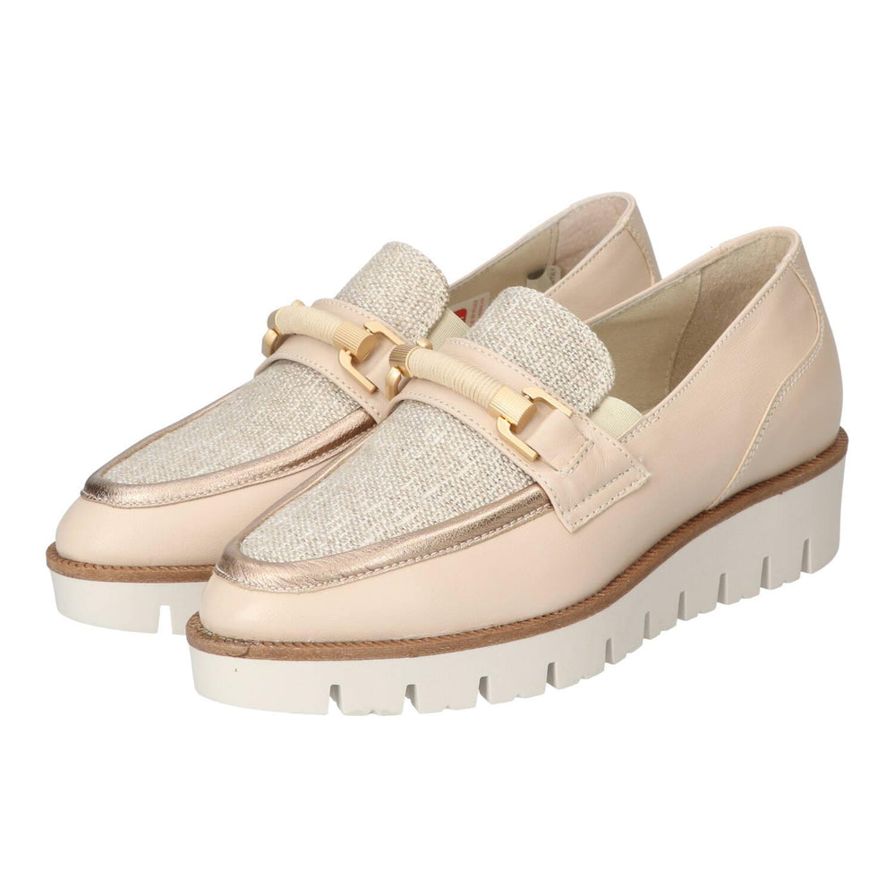 Chaussures à enfiler, Beige clair