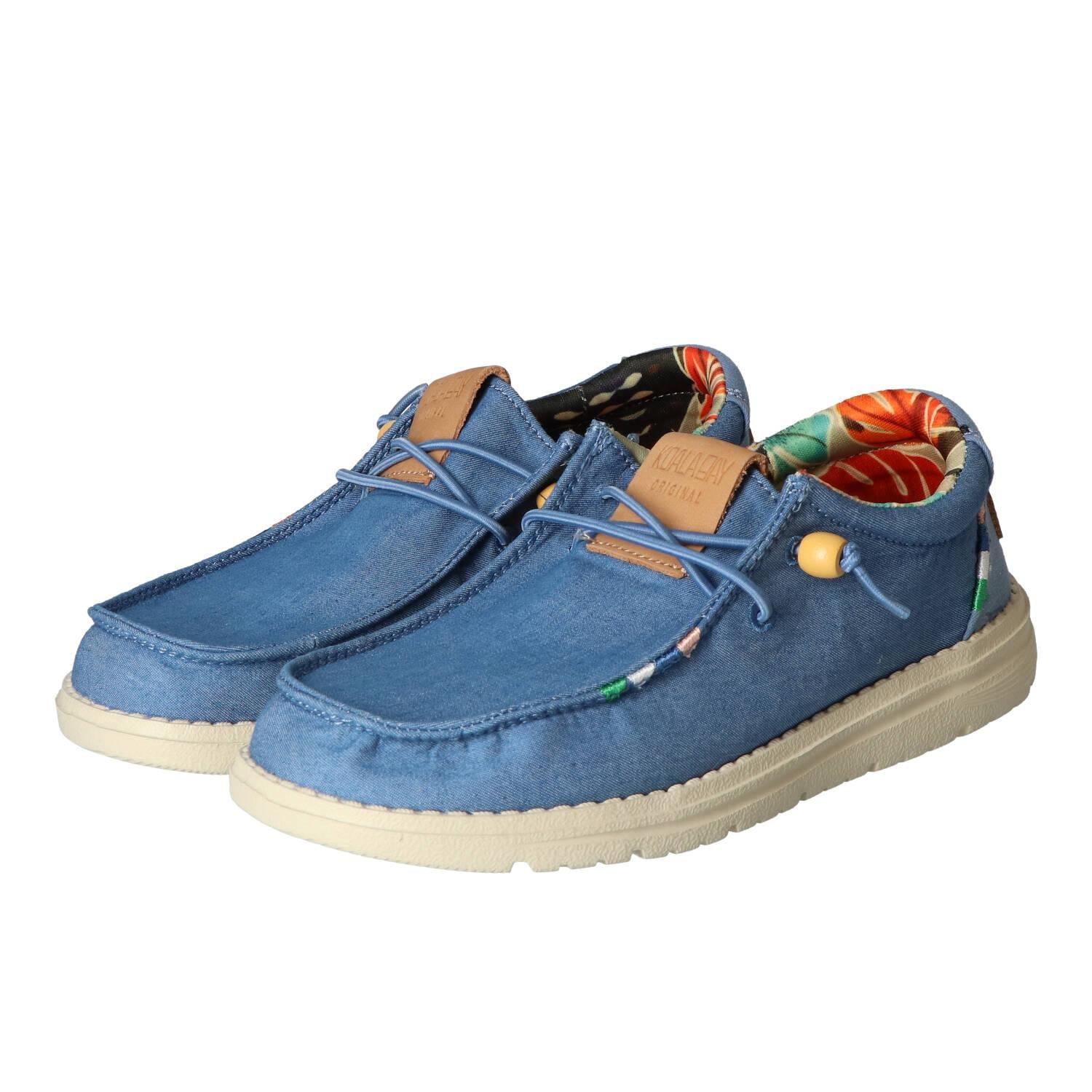 Chaussures à enfiler, bleu clair