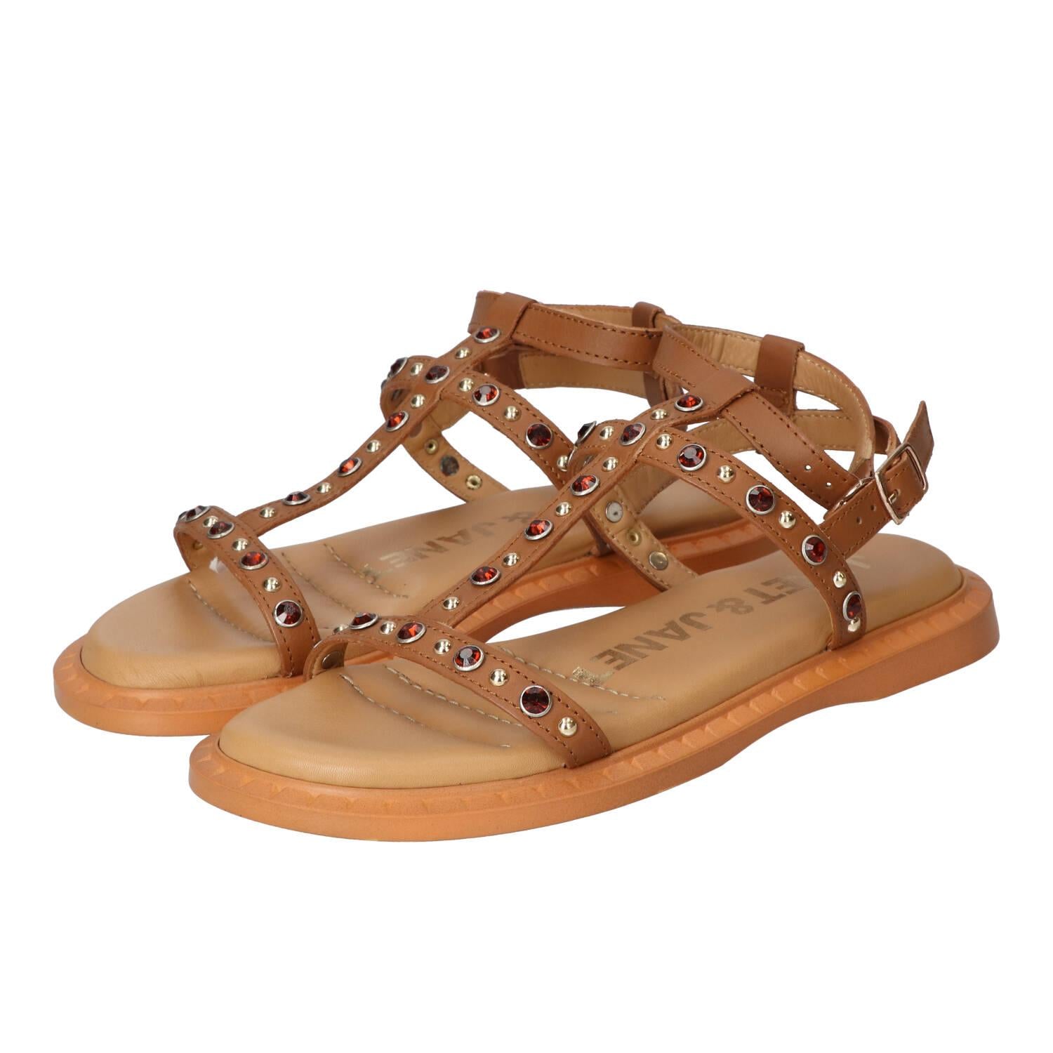 Sandalen, Cognac