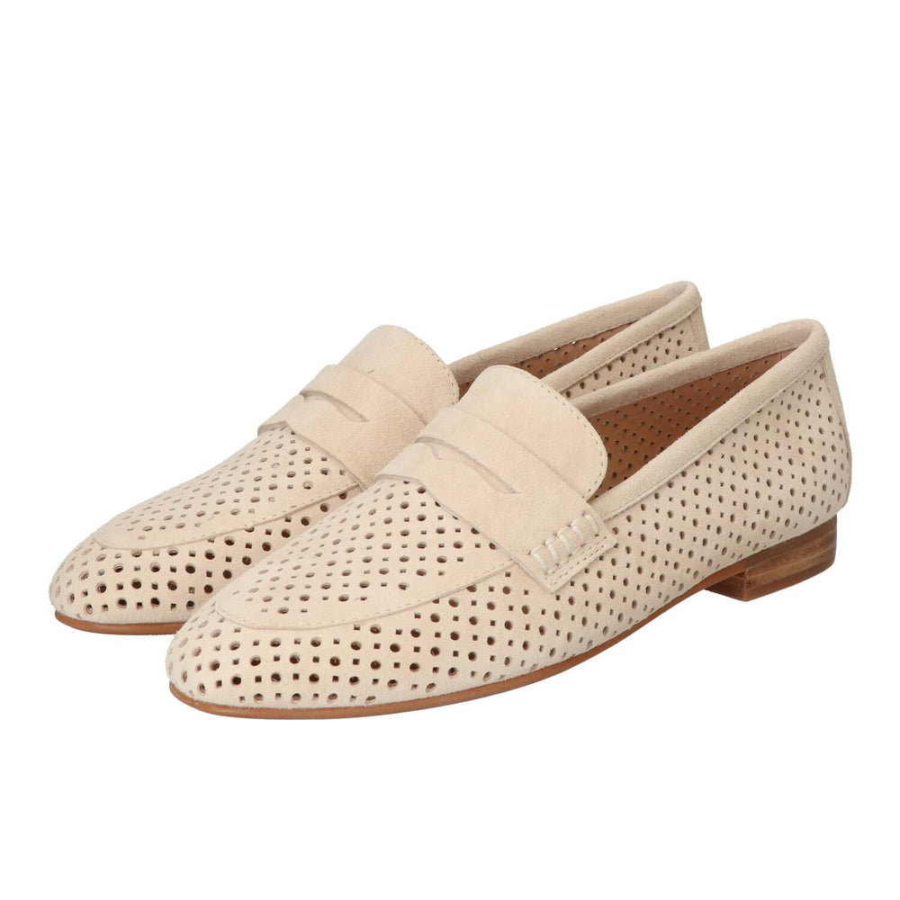 Chaussures à enfiler, Beige clair