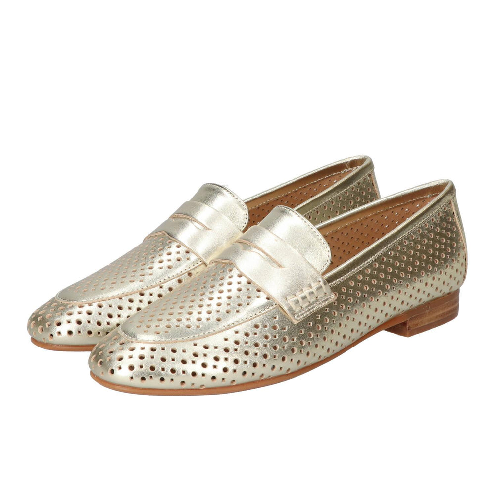 Chaussures à enfiler, Doré