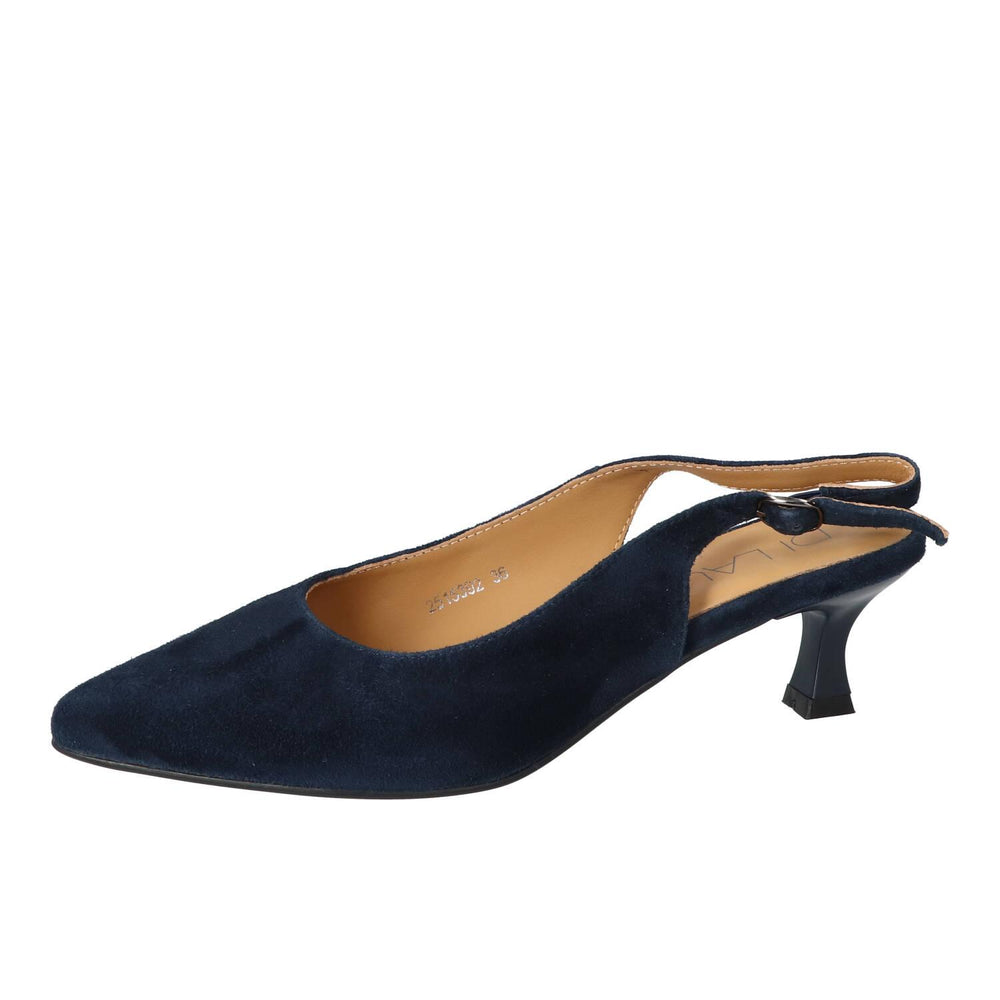 Slingback, bleu