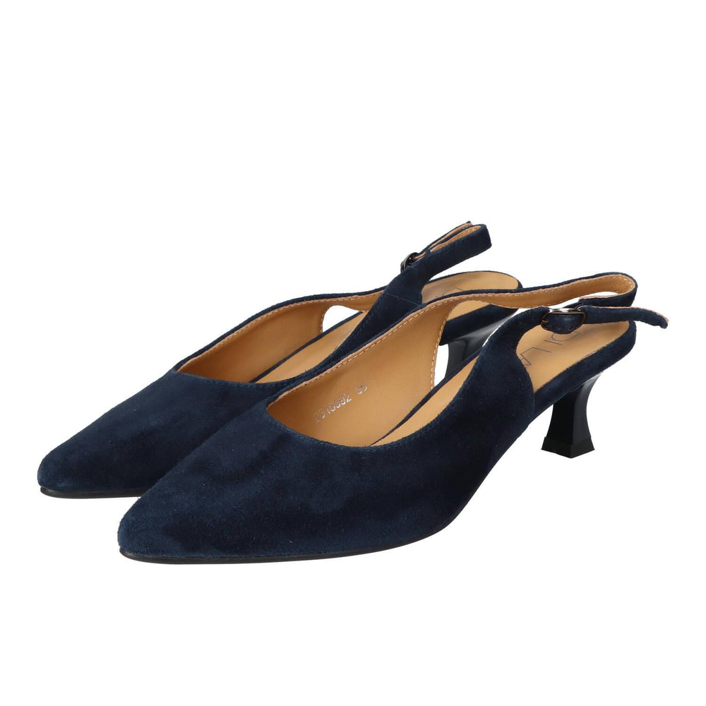 Slingback, bleu