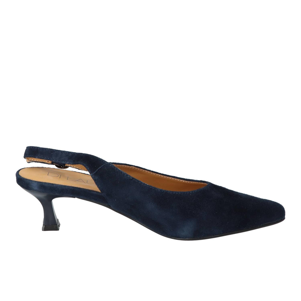 Slingback, bleu