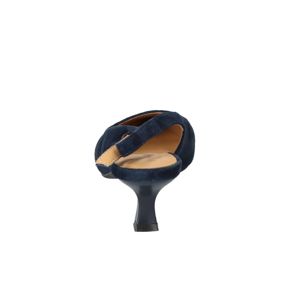 Slingback, bleu