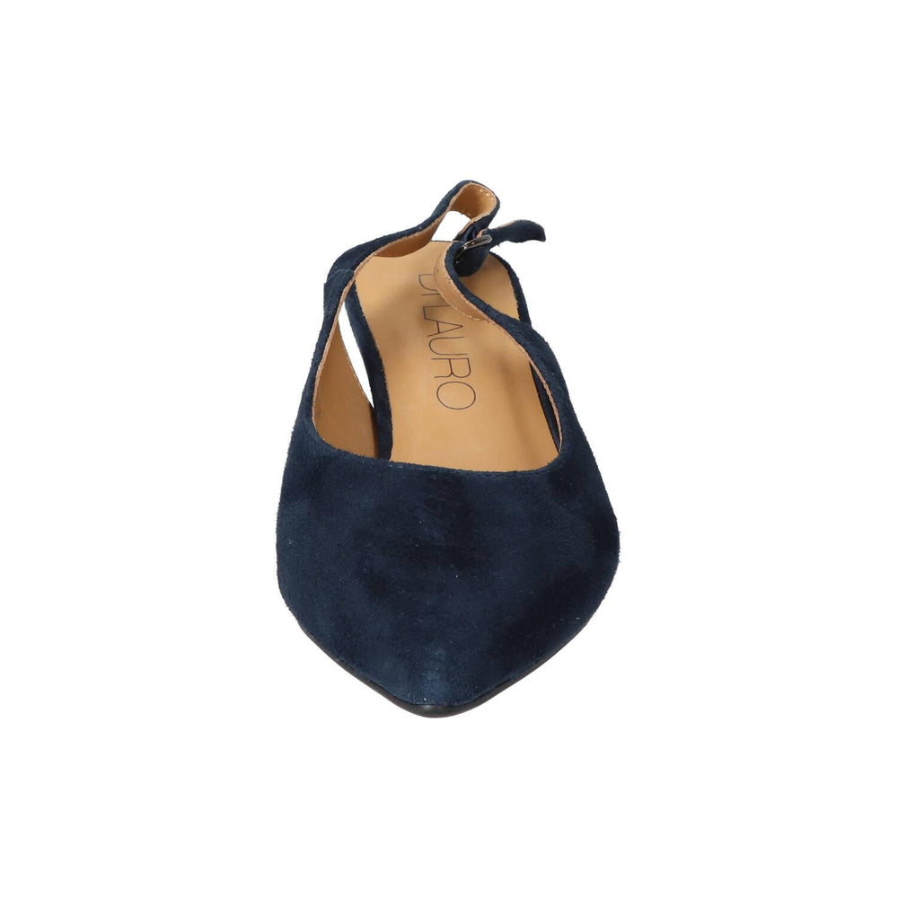 Slingback, bleu