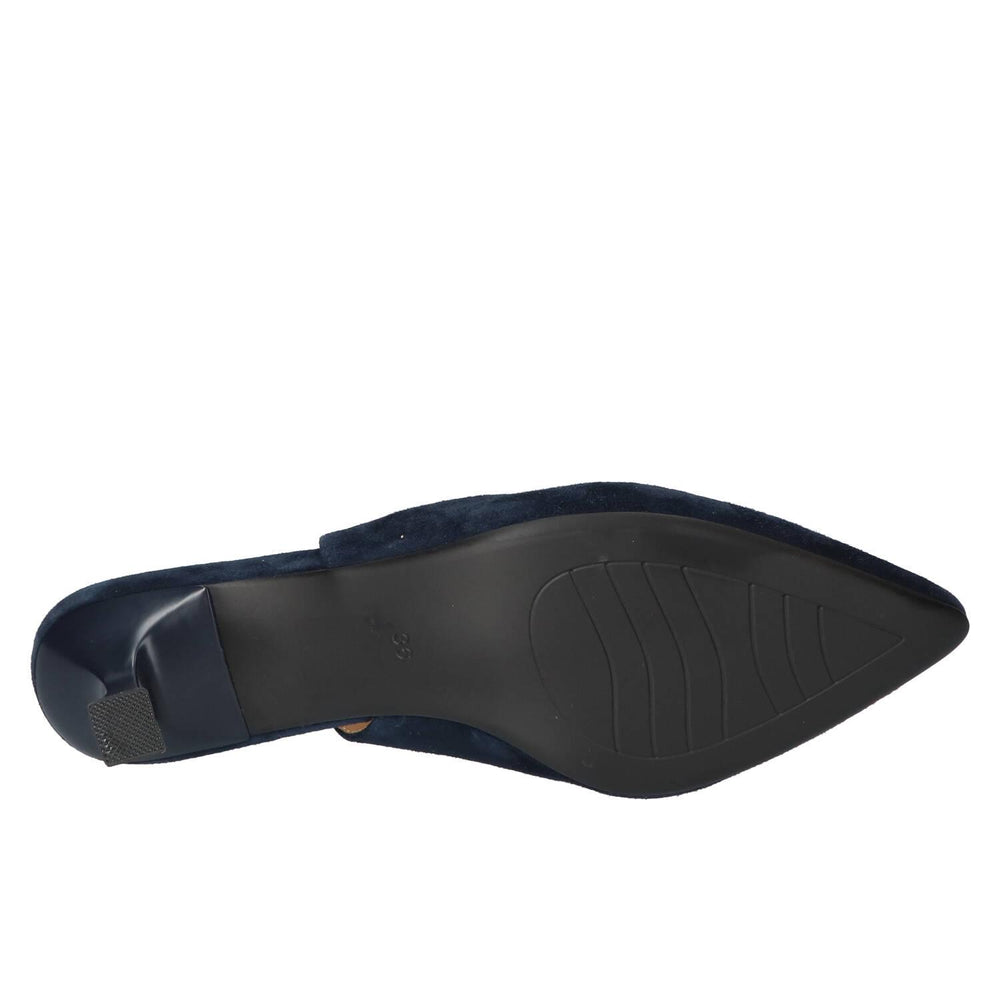 Slingback, bleu