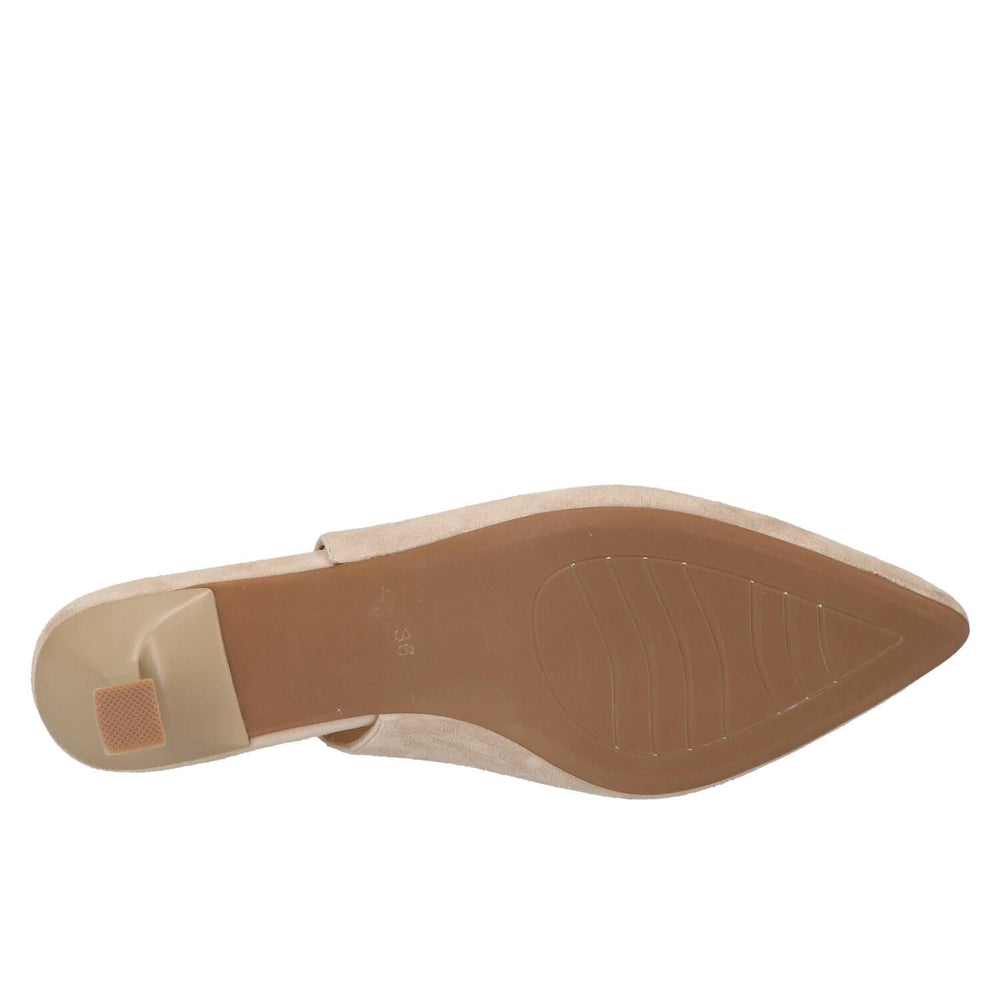 Slingback, beige clair