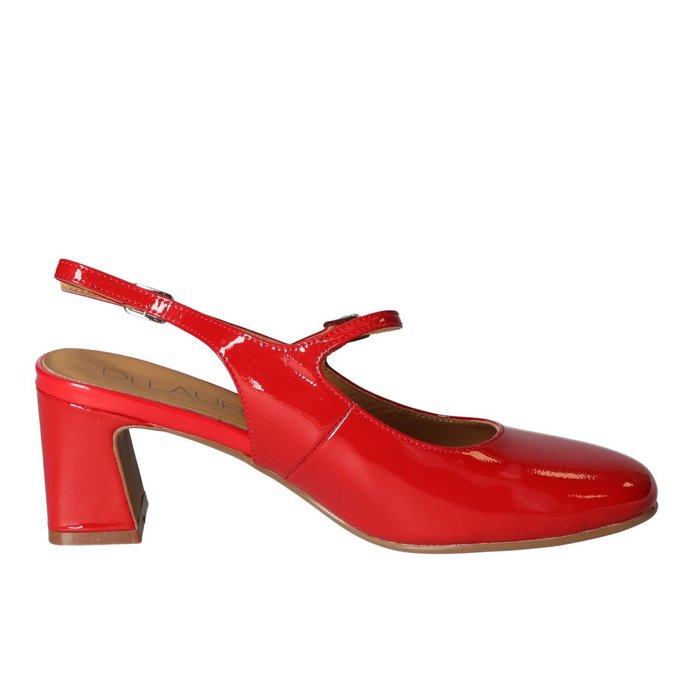 Slingback, rouge