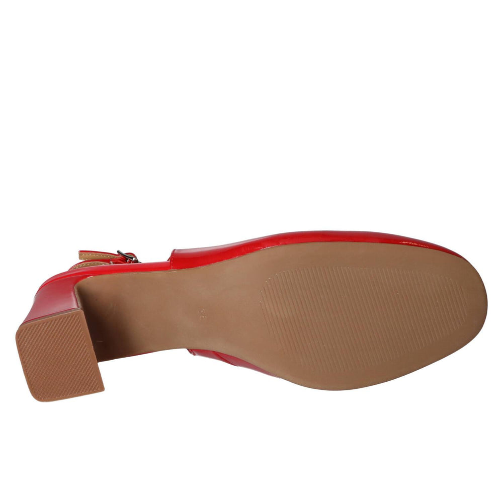 Slingback, rouge