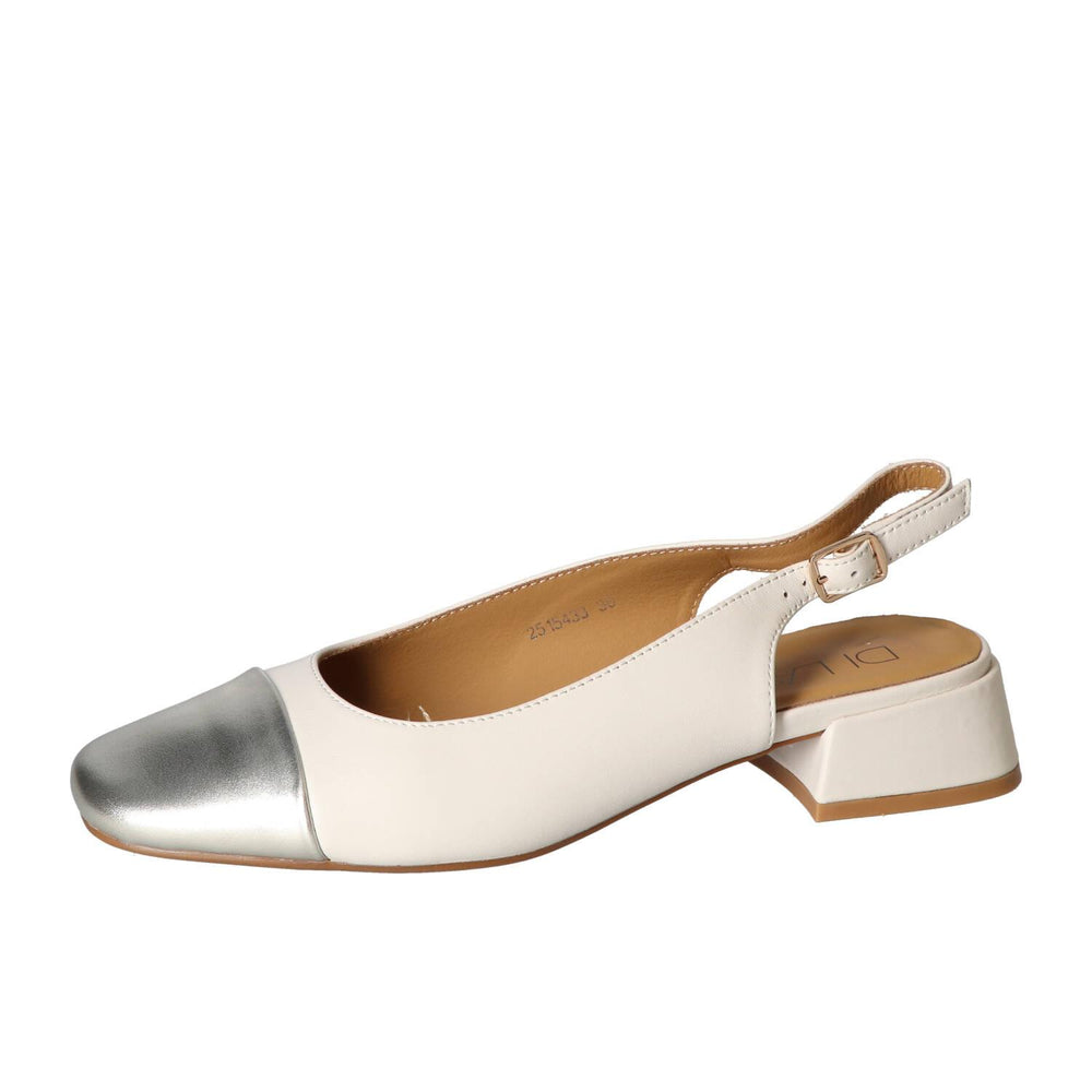 Slingback, blanc