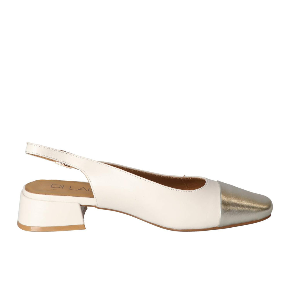 Slingback, blanc