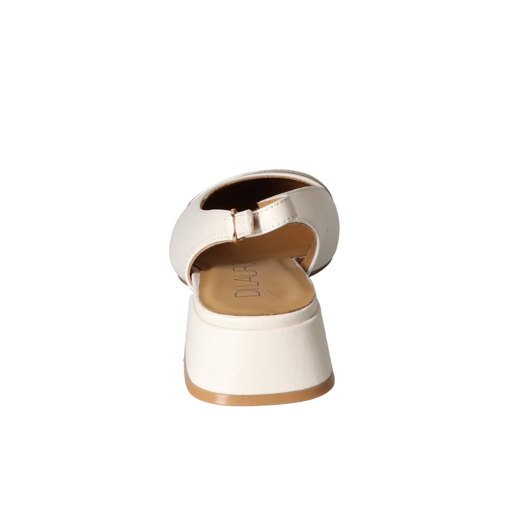 Slingback, blanc