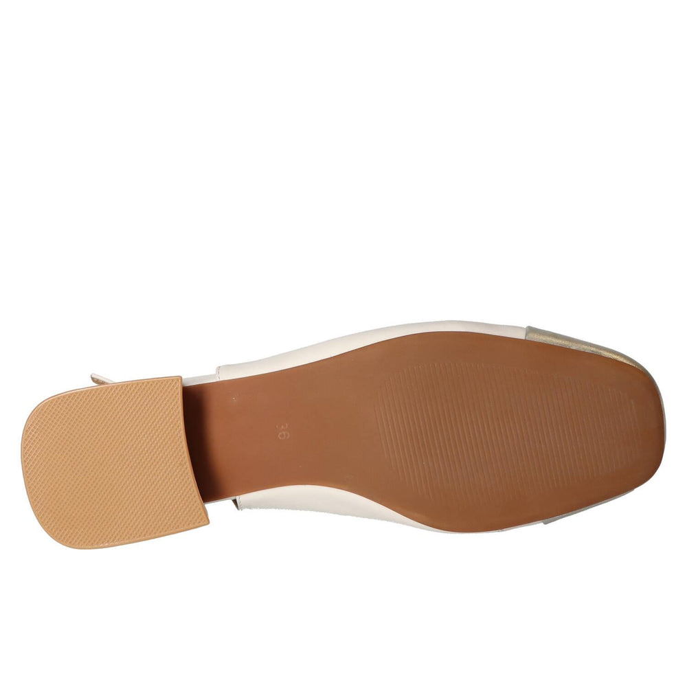 Slingback, blanc