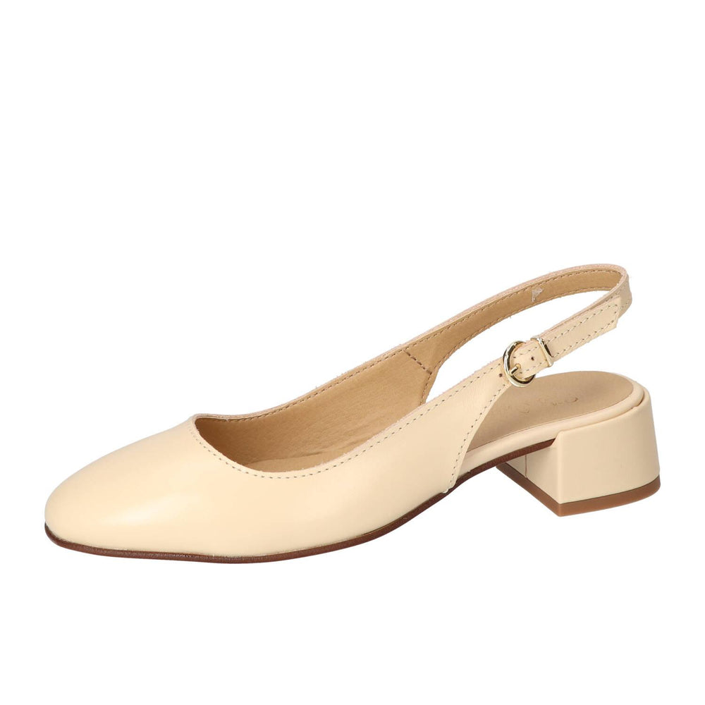 Slingback, beige clair