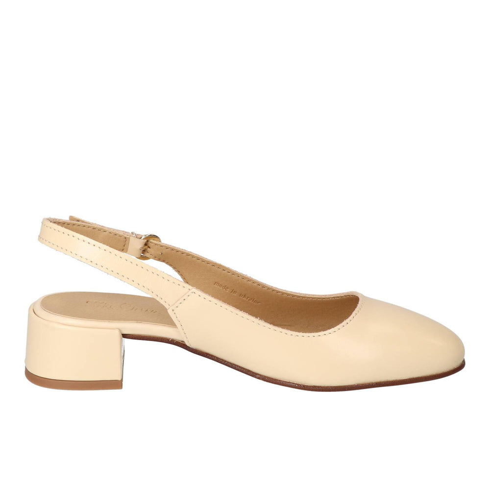 Slingback, beige clair