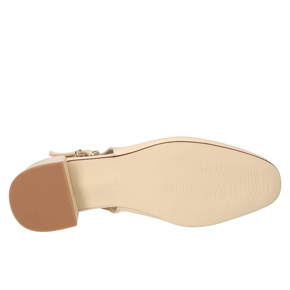 Slingback, beige clair