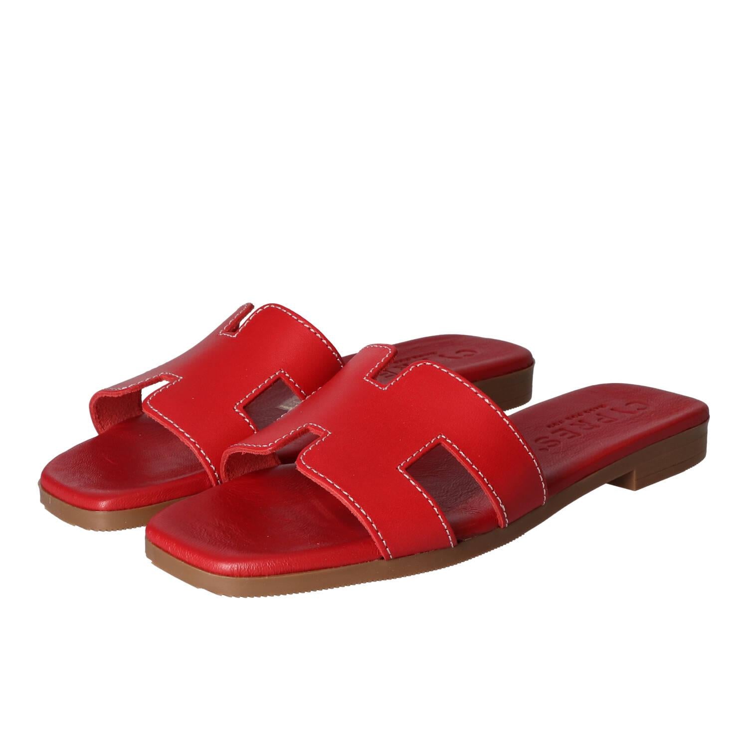 Sandalen, Rood