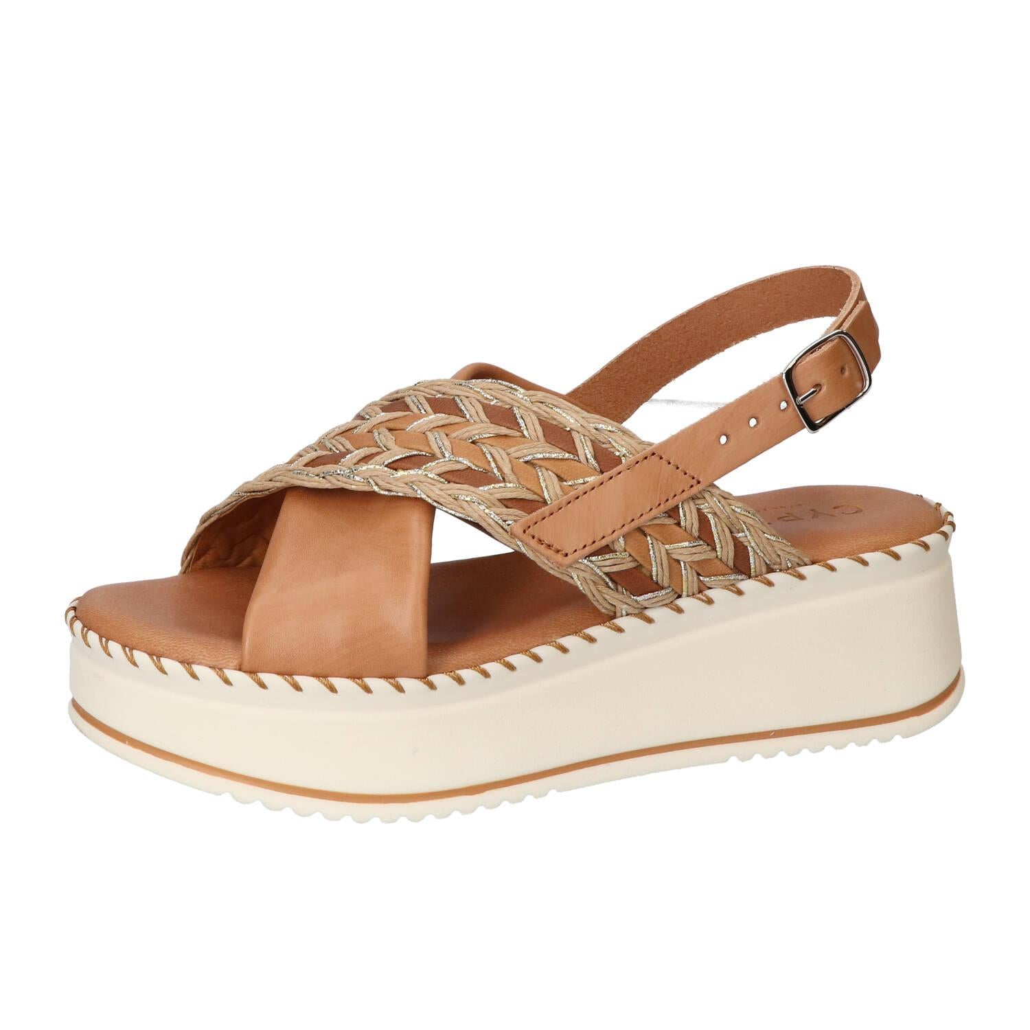 Sandalen, Cognac