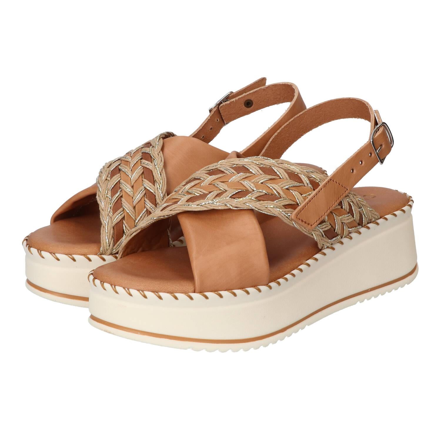 Sandalen, Cognac