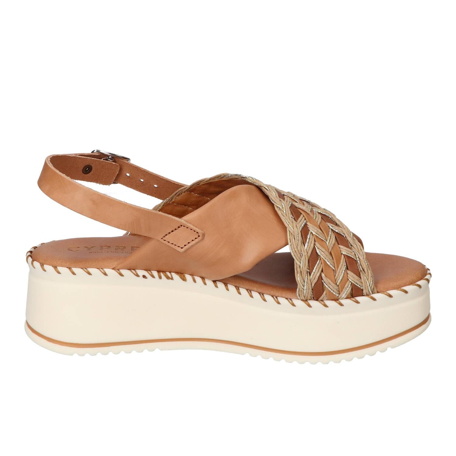 Sandalen, Cognac