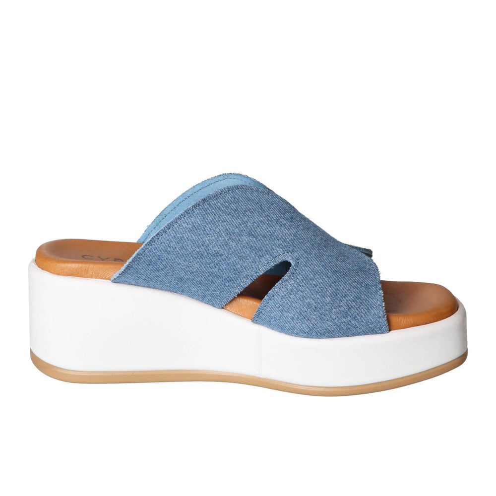 Mules, bleu clair