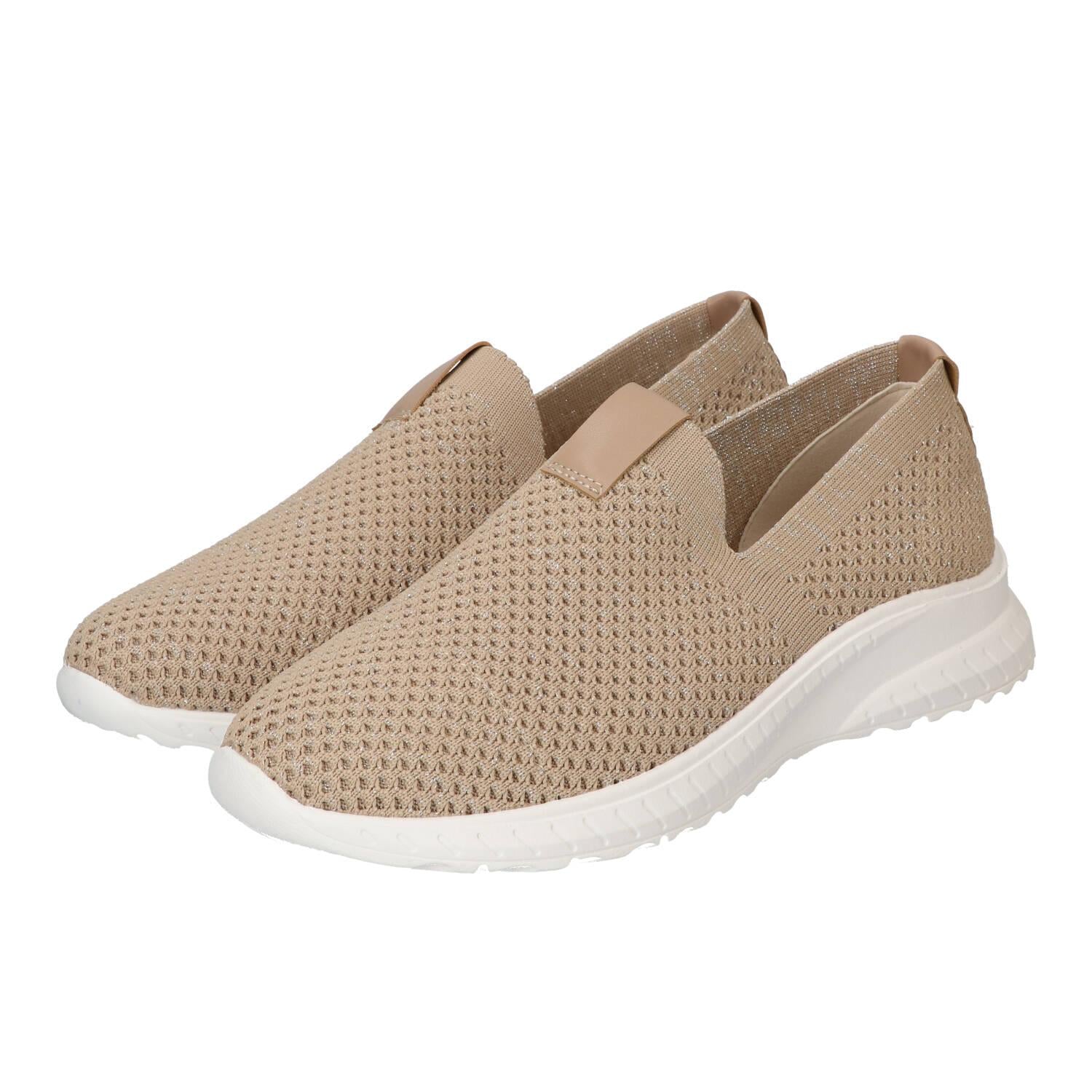 Chaussures à enfiler, Beige clair