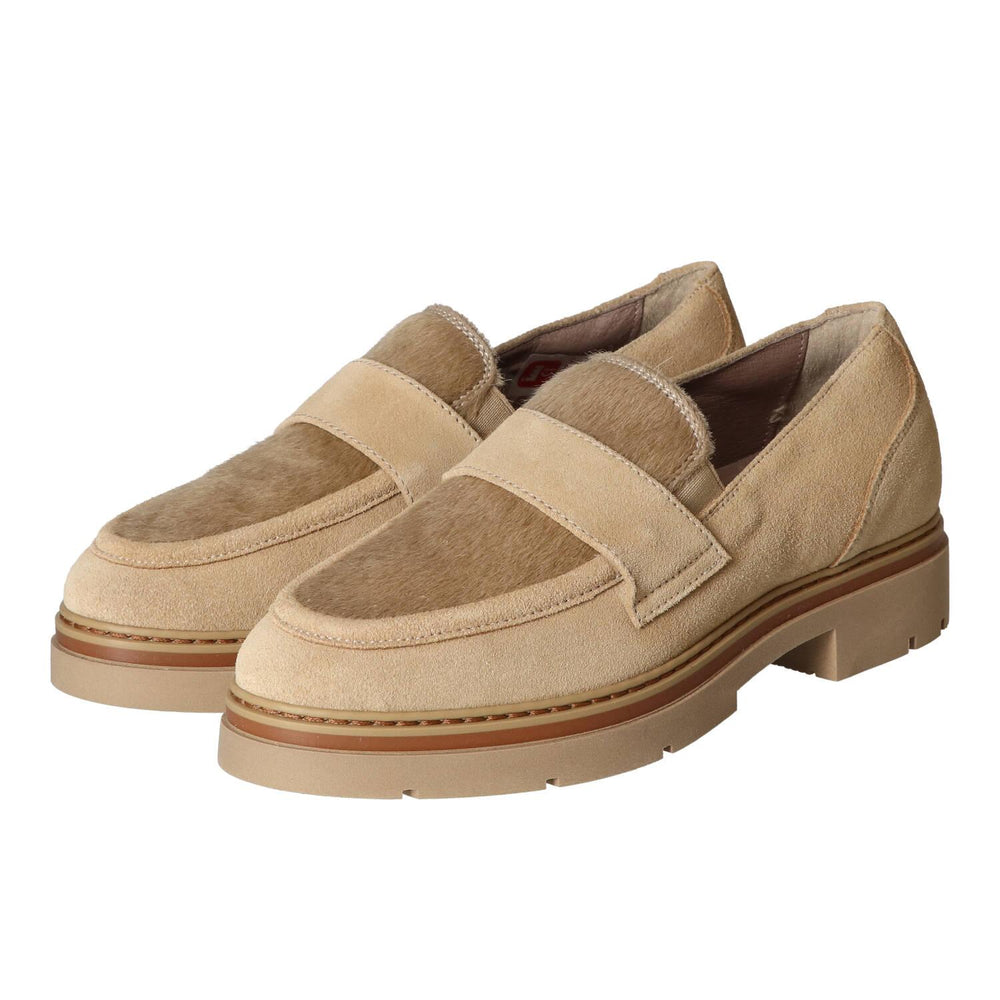 Chaussures à enfiler, Beige clair