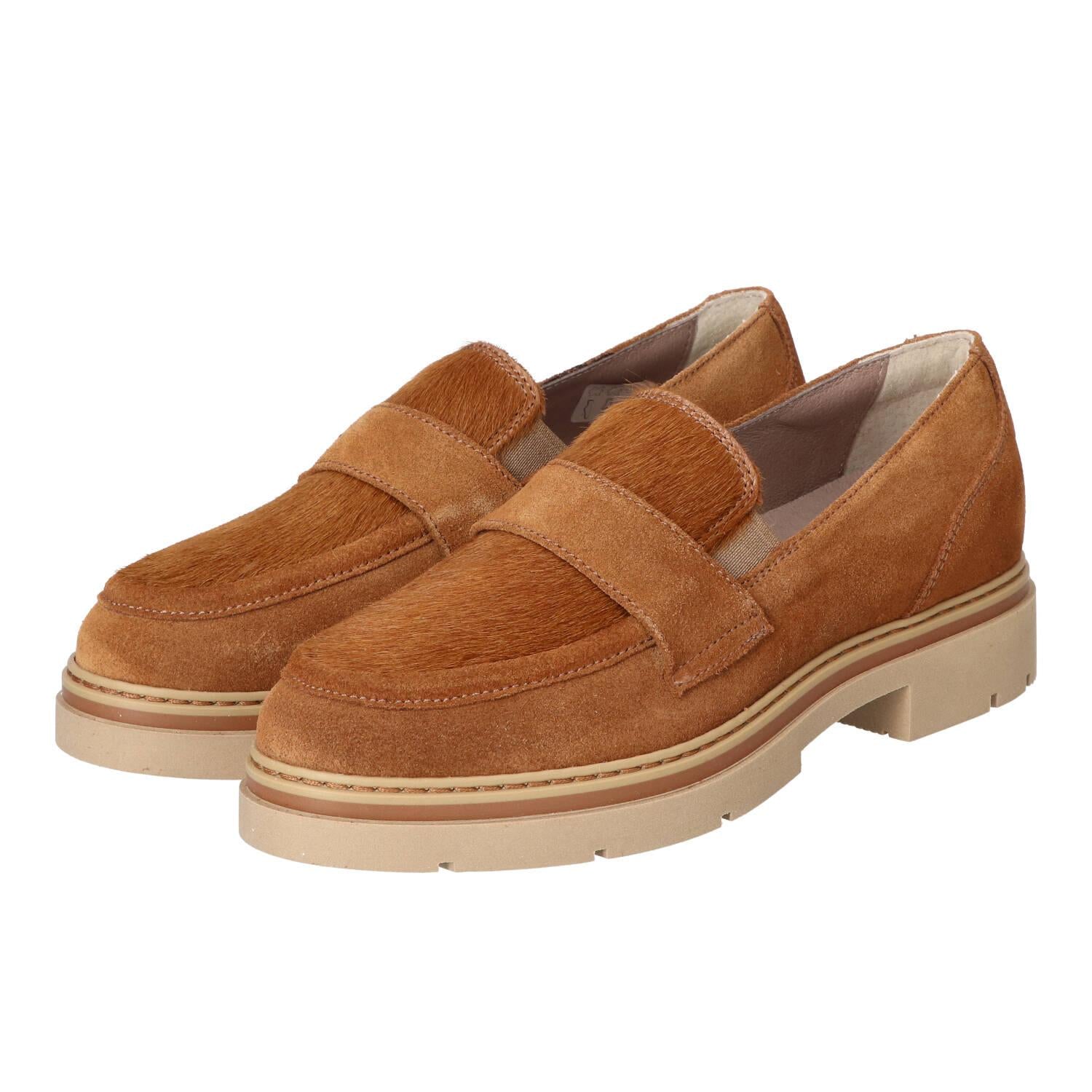 Chaussures à enfiler, Cognac