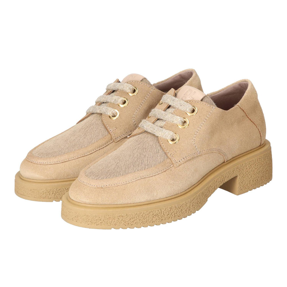Chaussures à lacets, Beige clair