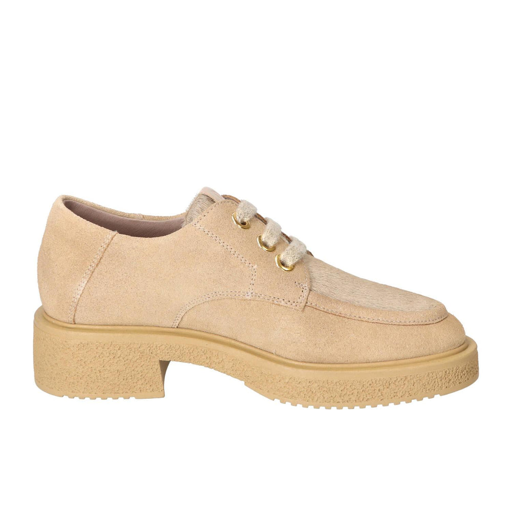 Chaussures à lacets, Beige clair