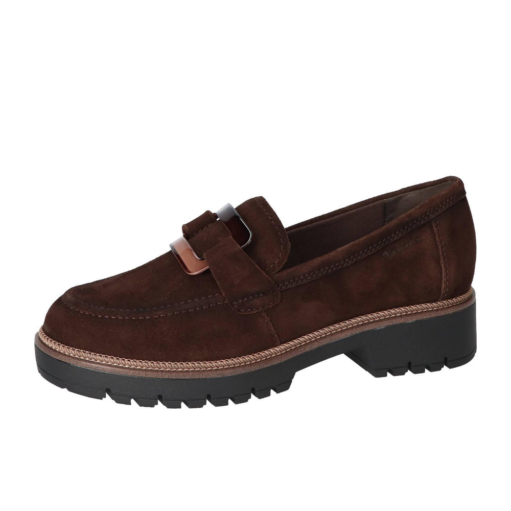 Chaussures à enfiler, Marron foncé