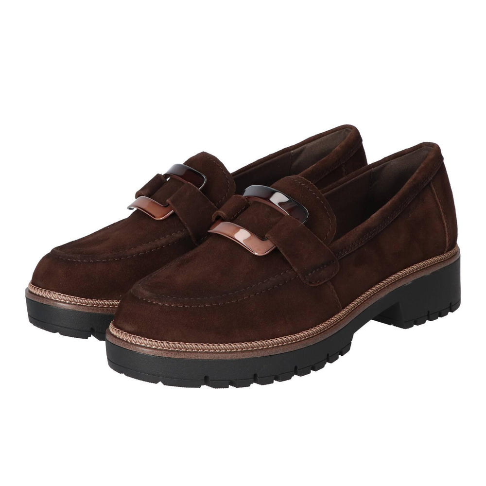 Chaussures à enfiler, Marron foncé