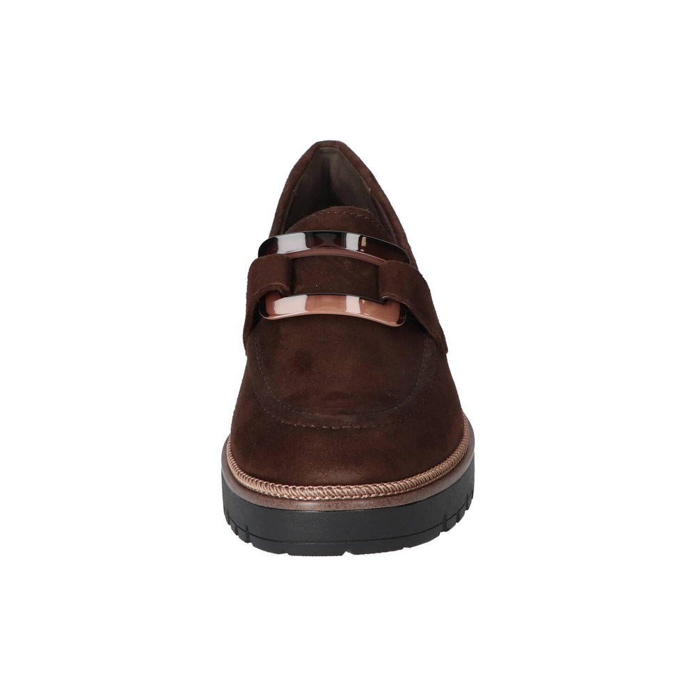 Chaussures à enfiler, Marron foncé