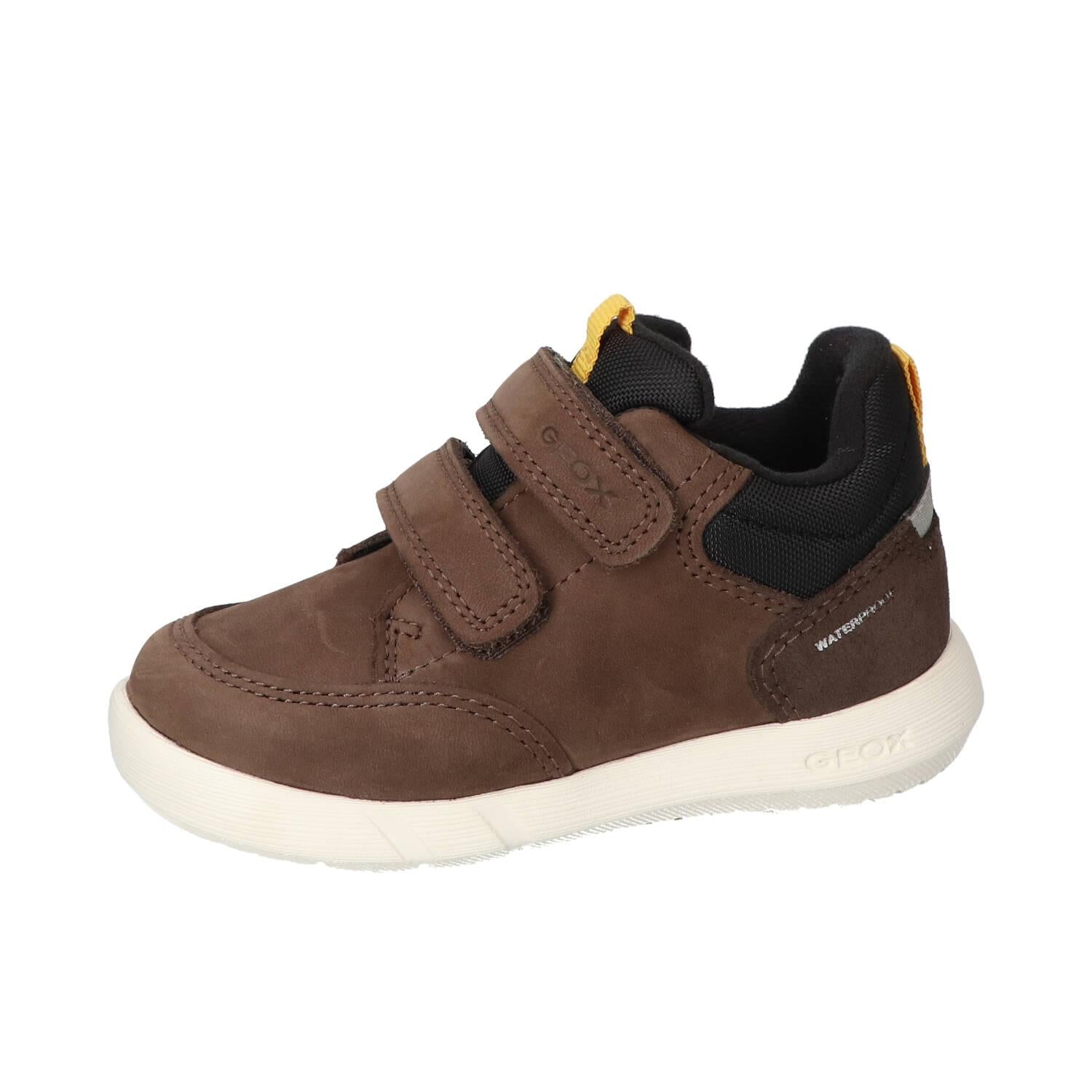 Chaussures Velcro, marron foncé