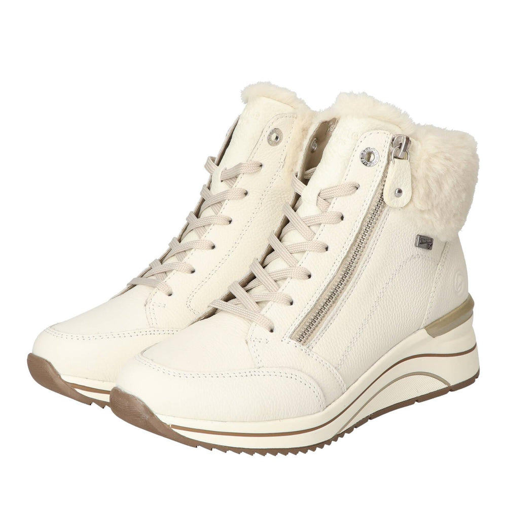 Bottines, blanc cassé
