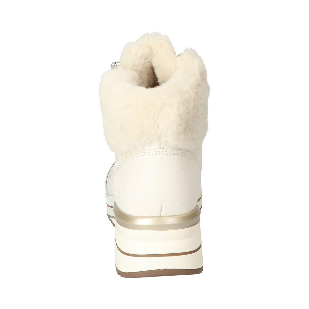 Bottines, blanc cassé