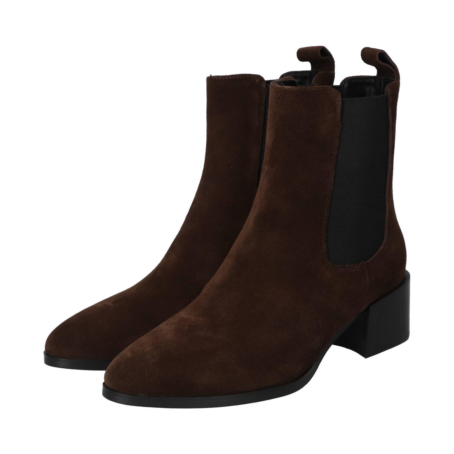 Bottines, marron foncé