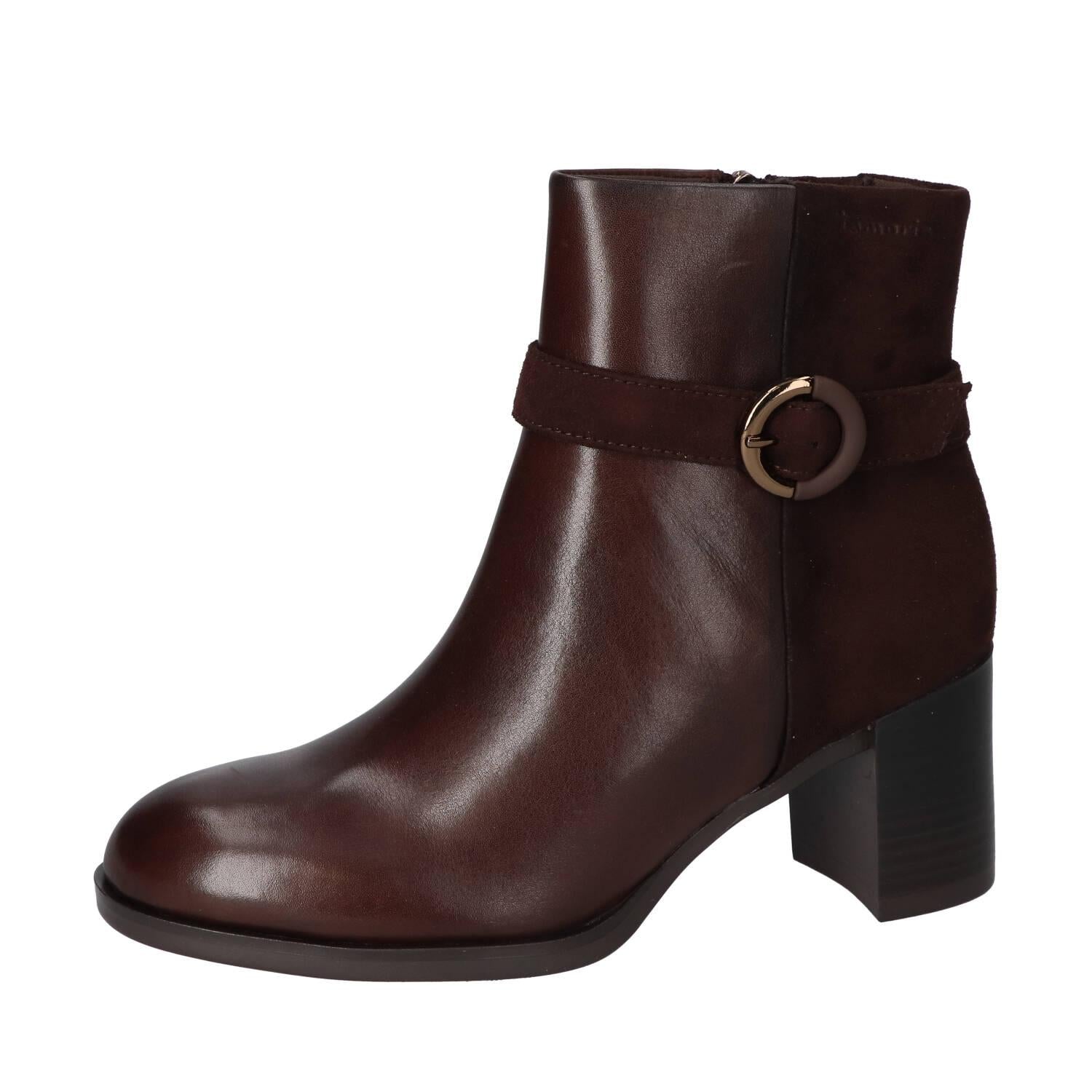 Bottines, marron foncé