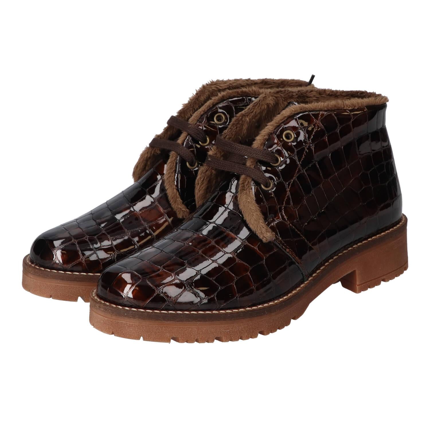 Bottines, marron foncé