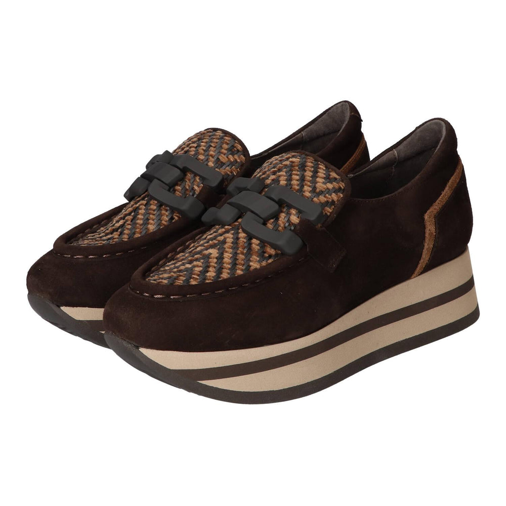 Chaussures à enfiler, Marron foncé