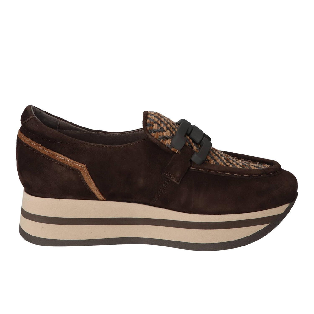 Chaussures à enfiler, Marron foncé
